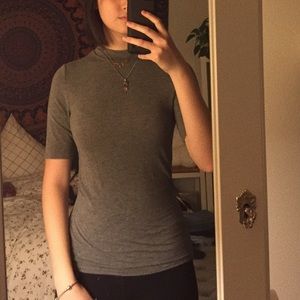 Garage Gray Mockneck