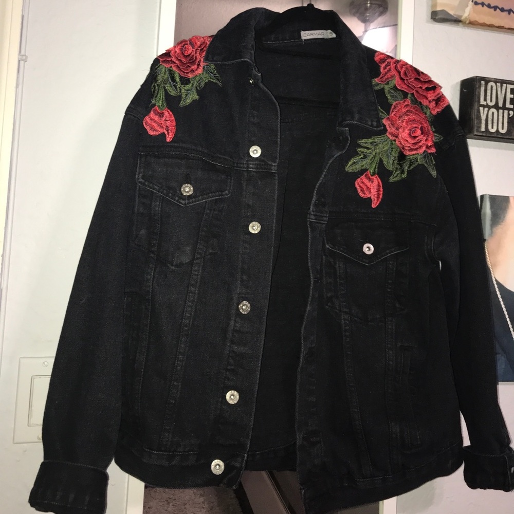 Carmar Roses Jean jacket