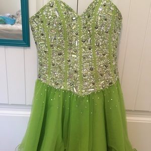 Homecoming/Prom dress ✨ Corset back, rhinestones!