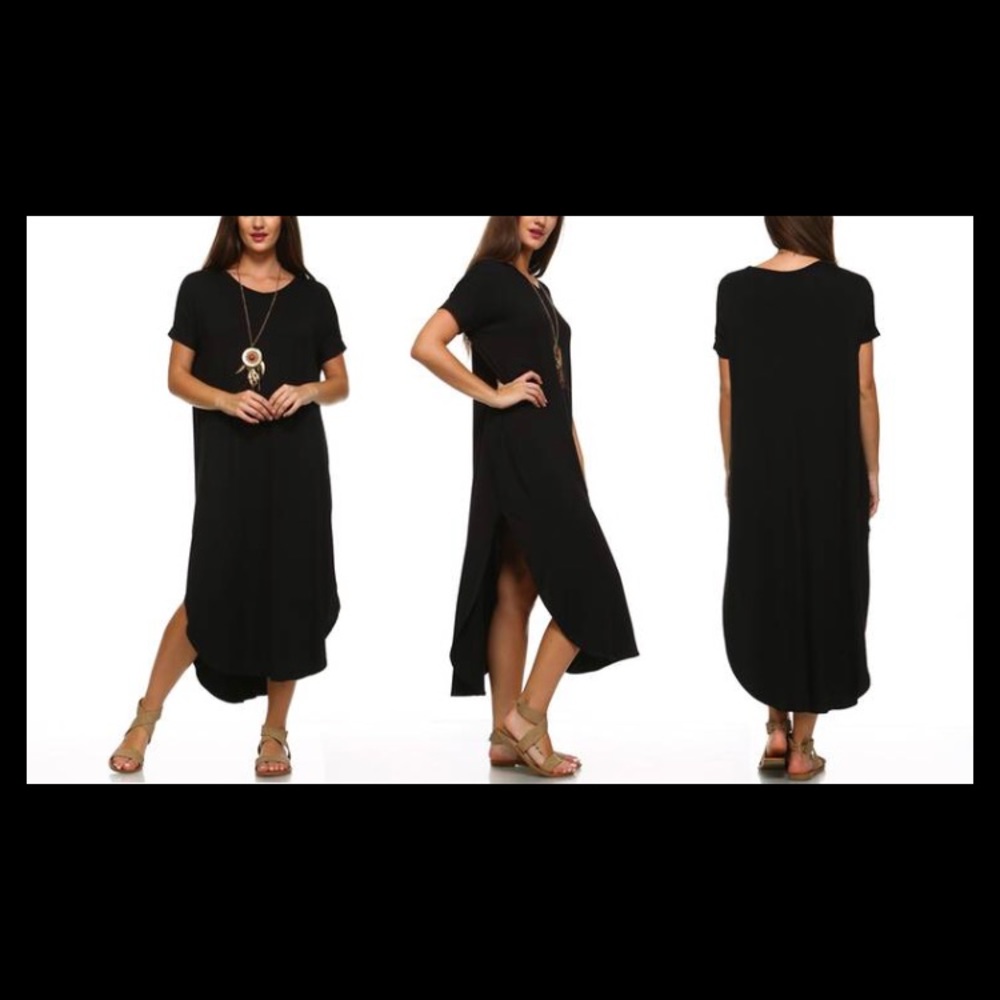 💲⬇️Short sleeve Maxi with Slits with POCKETS!!