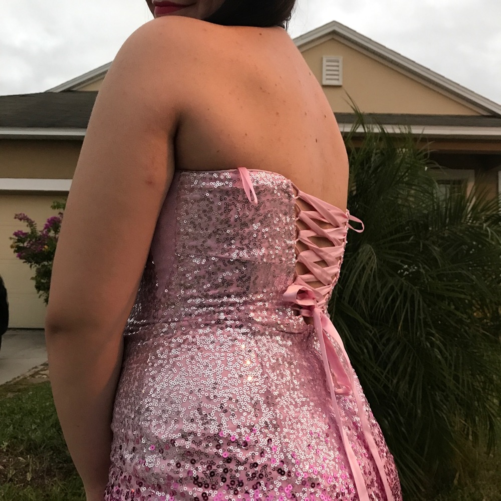 Pink sparkle dress