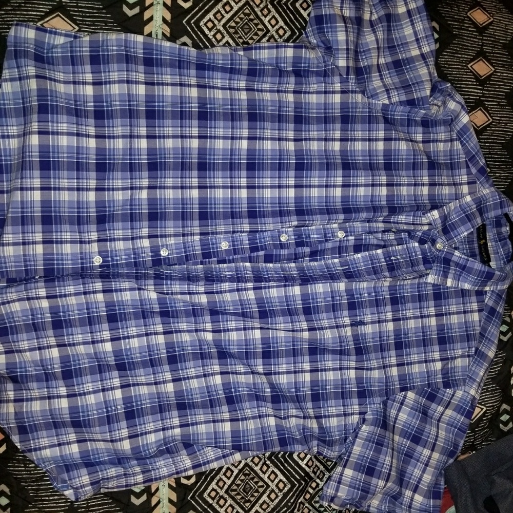 Short sleeve polo button down