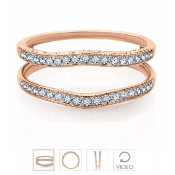 ☡SOLD☡Pear Shaped Diamond Ring with Enhancer - Picture 5 of 8