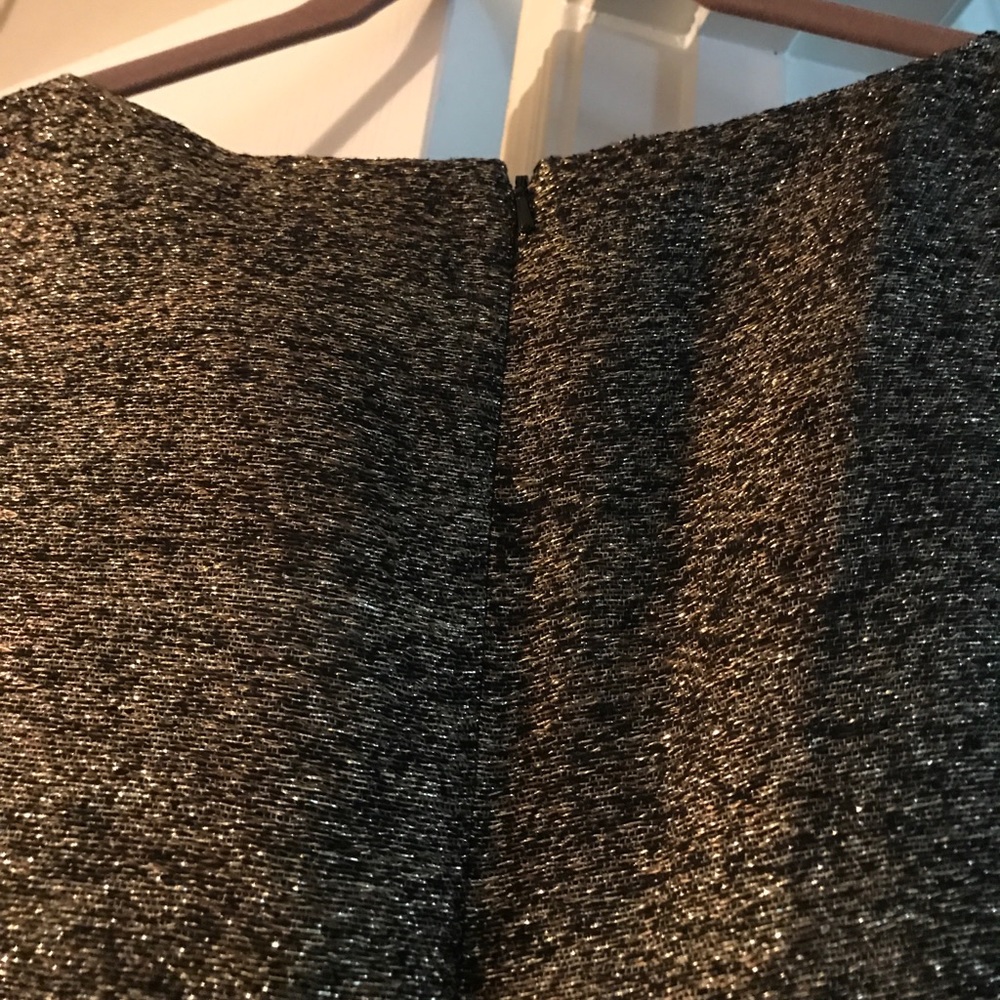 NWT Michael Kors Black & Gold Metallic Dress - Picture 8 of 8