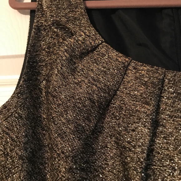 NWT Michael Kors Black & Gold Metallic Dress - Picture 5 of 8