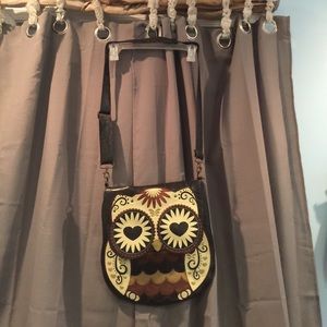 Large owl purse with matching wallet