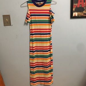 Striped bodycon dress