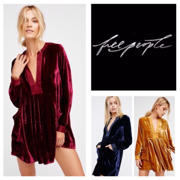 Velvet Mini Dress Nwot 