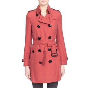 *SOLD* Burberry 'Kensington' Silk Trench Coat