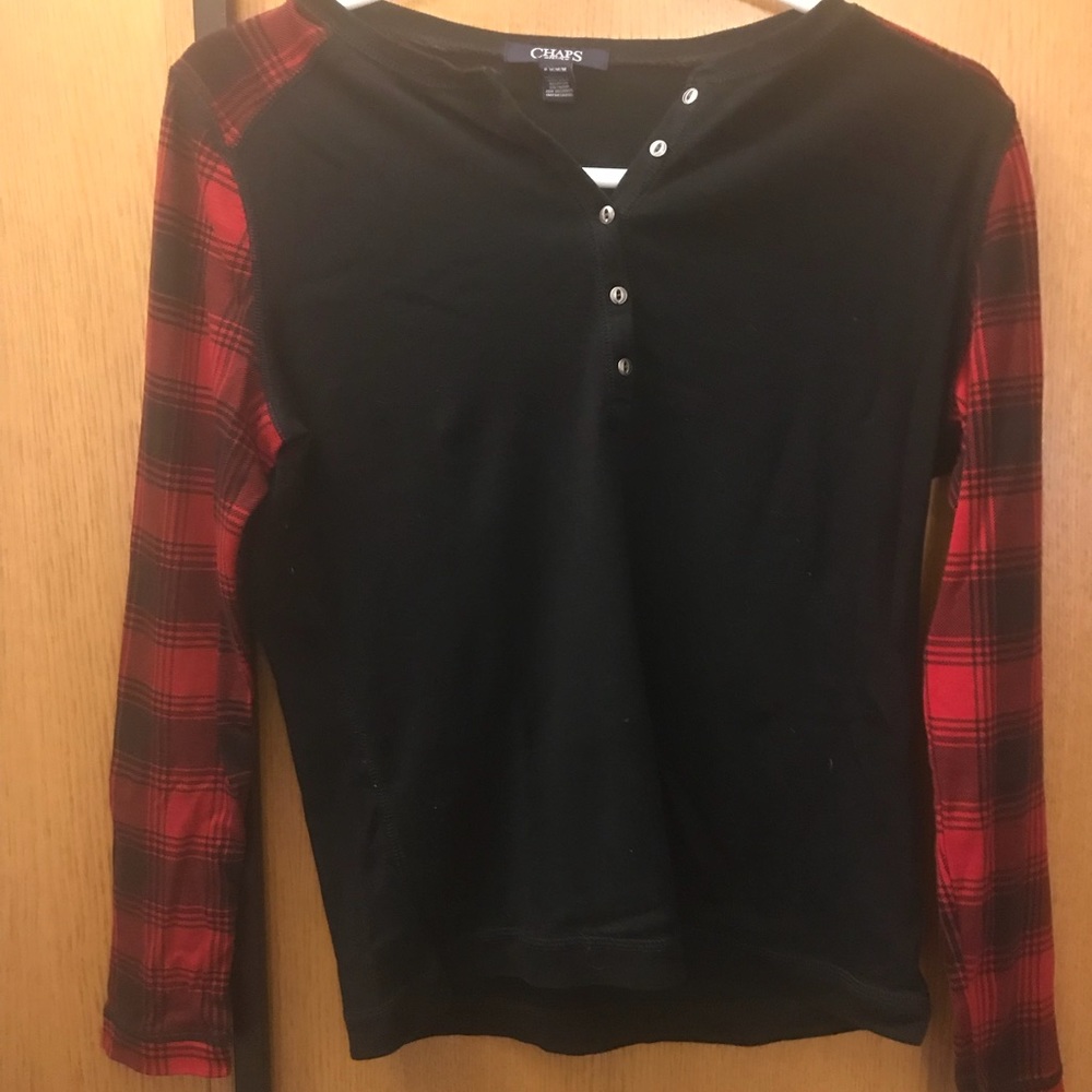 Plaid Red and Black shirt