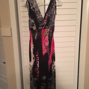 Leopard gray pink dress