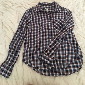 Red White and Maroon flannel
