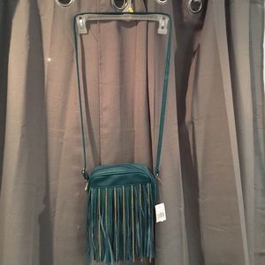 Teal crossbody bag