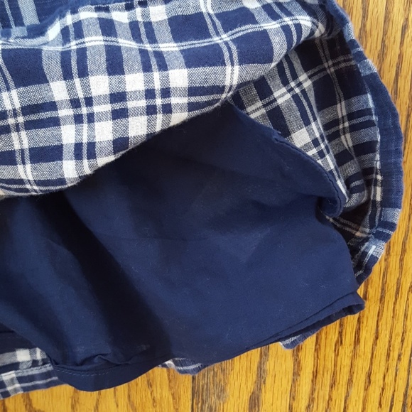 GAP Kids Girls Blue Plaid Flannel Dress XS 4 5 - Picture 7 of 8