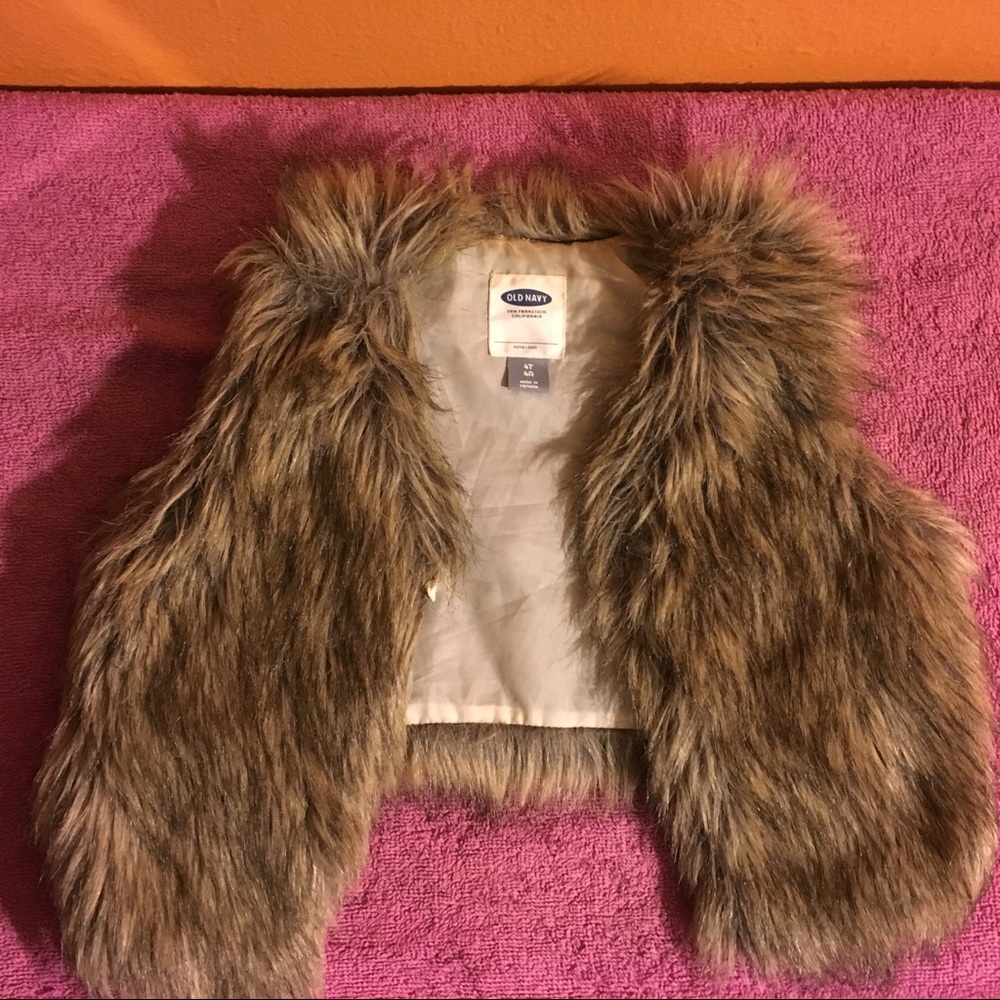 Faux fur vest