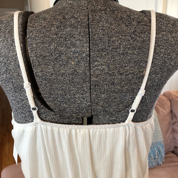 ONE LEFT!! NTW Size S CREAM BOHEMIAN MAXI DRESS - Picture 6 of 6