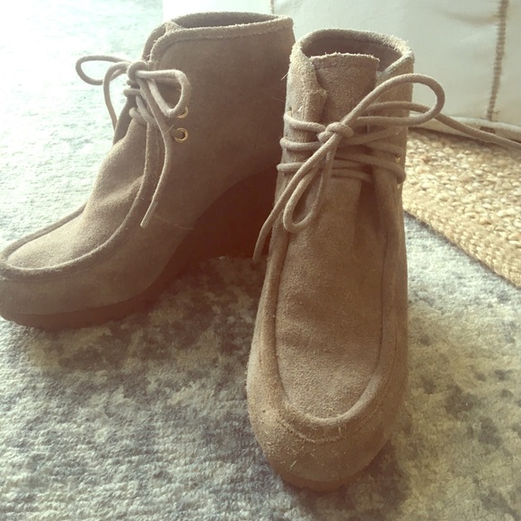 KORS Michael Kors Shoes - Michael Kors Tan Suede Booties size 7.5