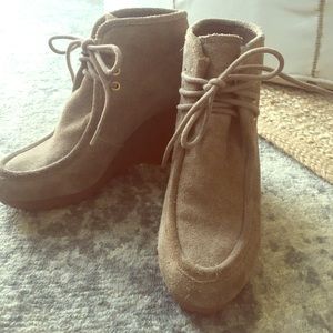 Michael Kors Tan Suede Booties size 7.5