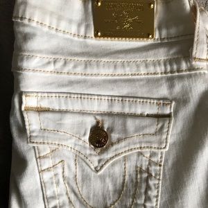 Skinny white true religion pants!
