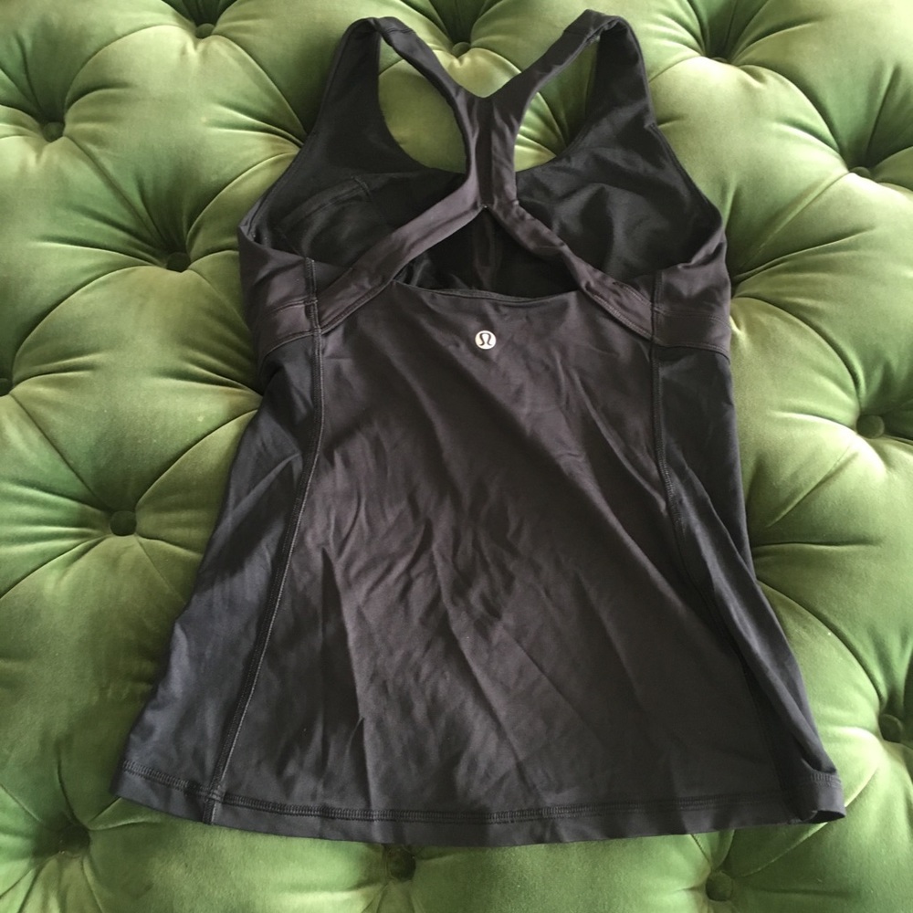 Black Tank with builtin Bra