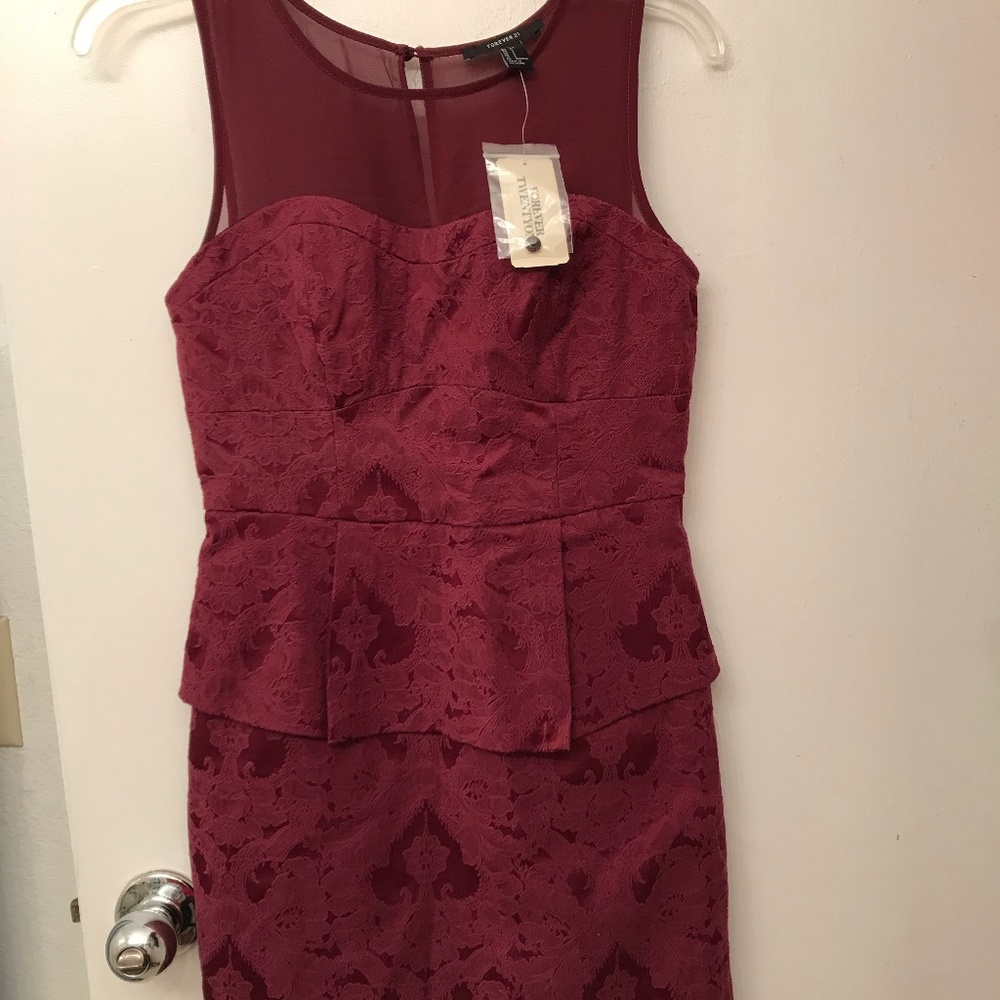 New + Tags Forever21 Wine Dress