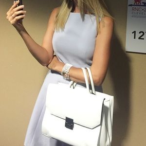 Ivanka Trump Hopewell Satchel in White (NWT)