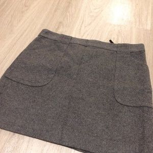 J. Crew Wool Mini Skirt