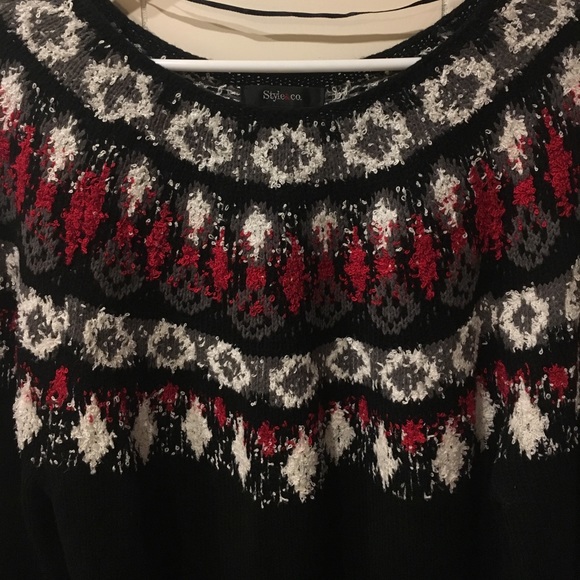 Black & Red Sweater - Picture 2 of 3