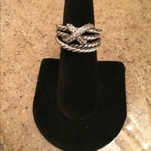 DYCable X diamond cuff ring