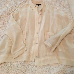 White rag & bone linen top