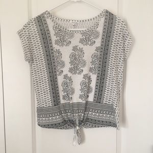Paisley Cropped Top