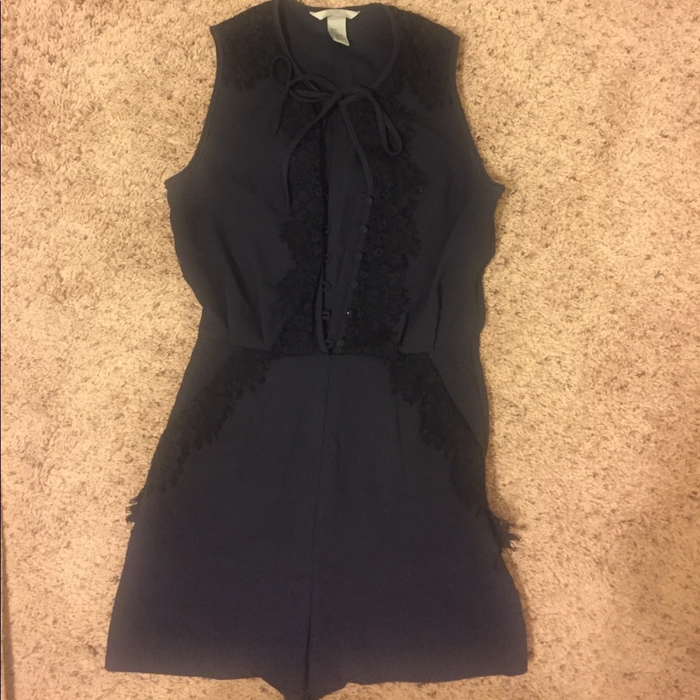 Gorgeous Navy & Black H&M Romper