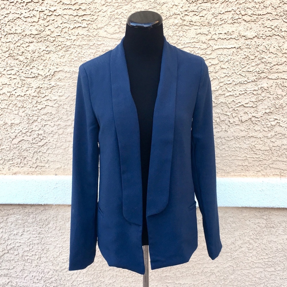 Forever 21 Navy Blue Long Blazer Like New 💙