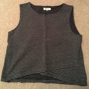 madewell striped tank top m