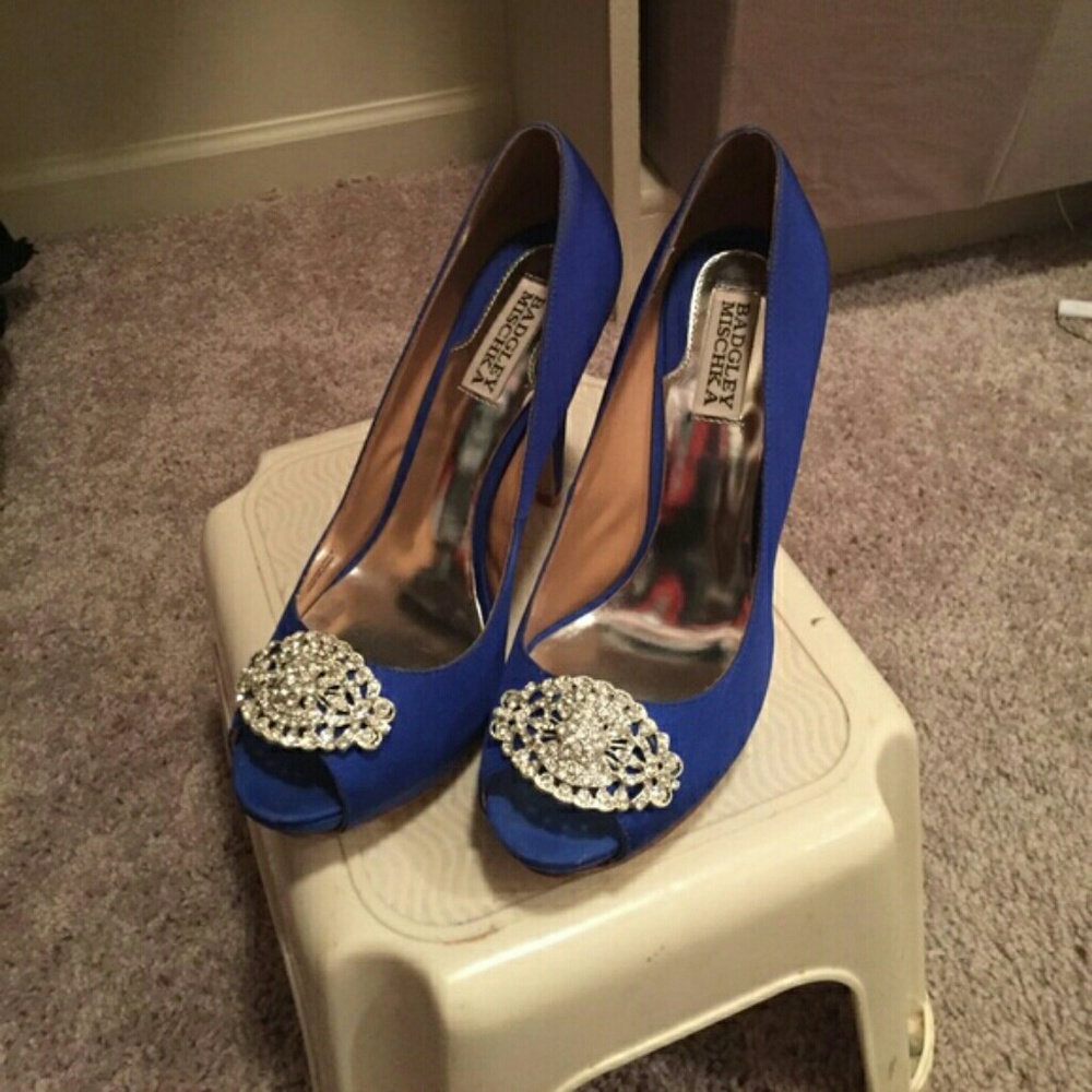 Bradley mischka Blue shoe