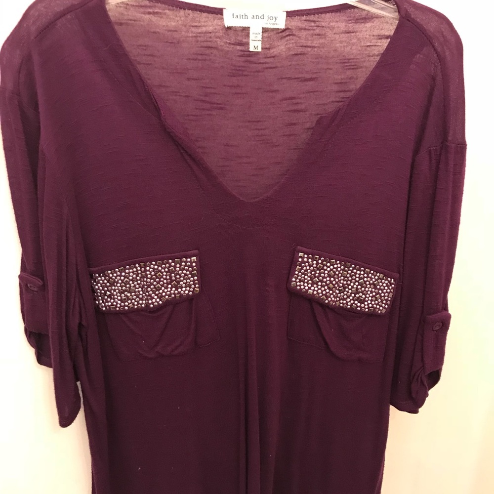 Eggplant blouse