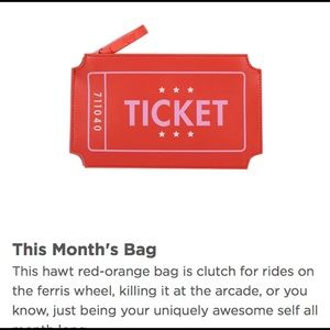 Sideshow April 2017 Ipsy Ticket Bag