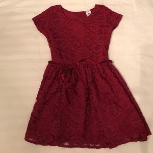 4t burgundy dress