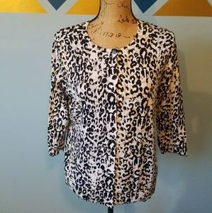 BRAND NEW leopard print button up cardigan