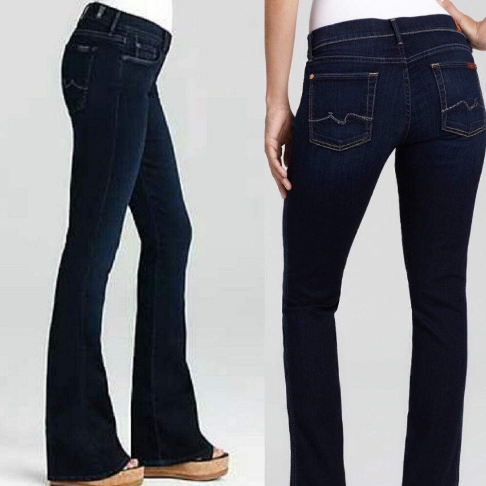 7 for Mankind Kaylie Dark Bootcut Jeans