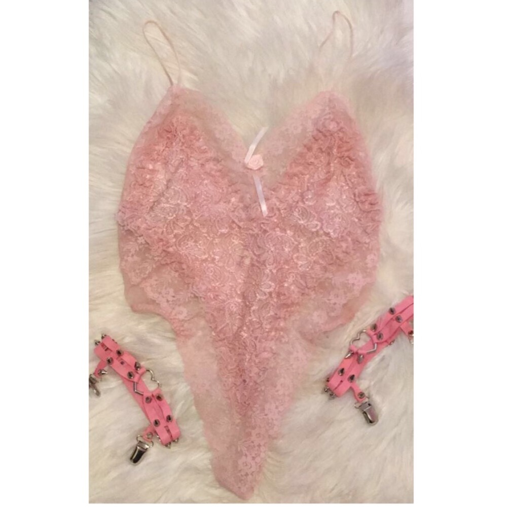 Vintage lace teddy