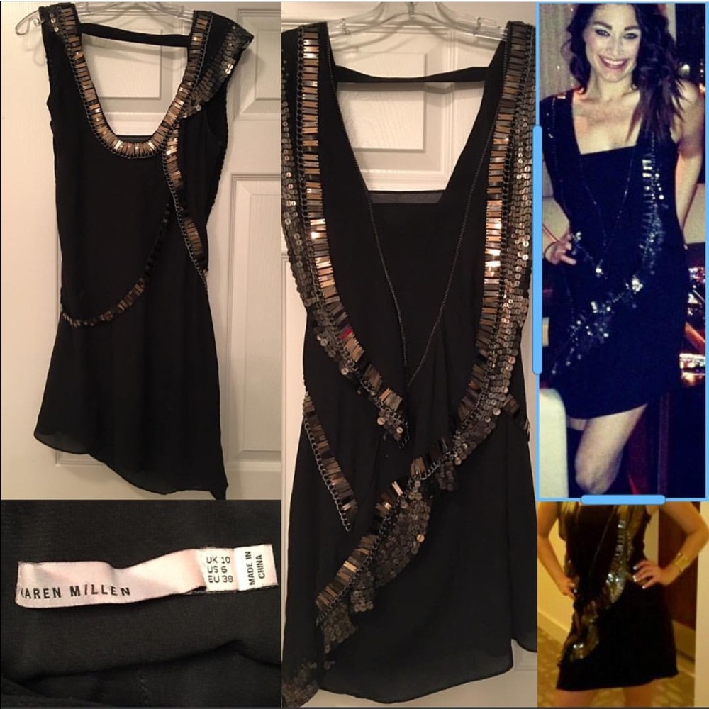 Rockstar style Karen Millen dress.