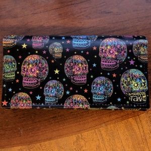 Wallet coin purse sugar skull calavera