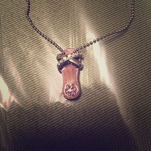 NWOT sandal necklace