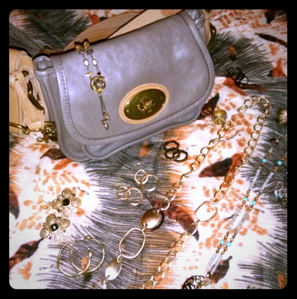 Fossil Genuine Leather hand bag