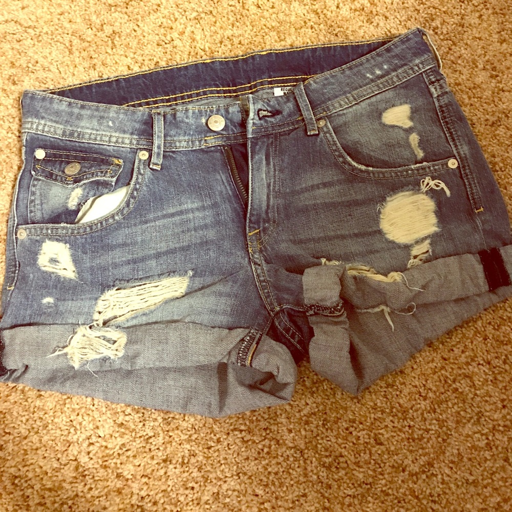 Denim shorts