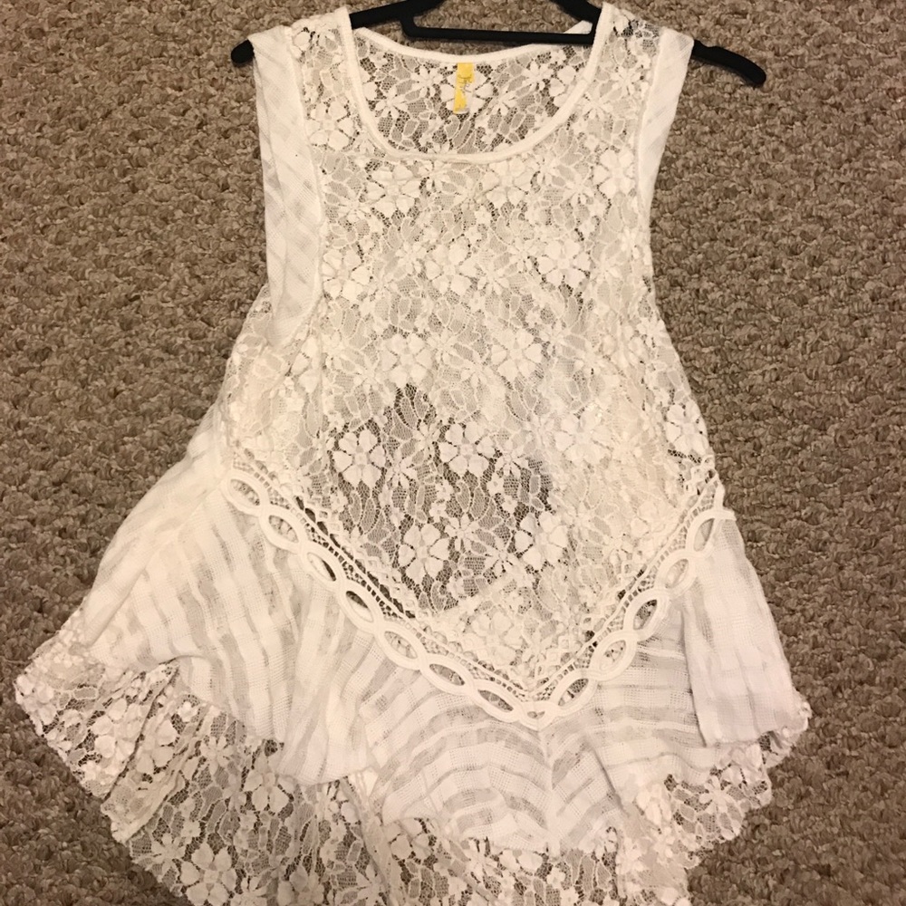 Free People Lace Top