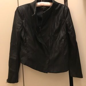 Lulu’s vegan leather double zipper jacket