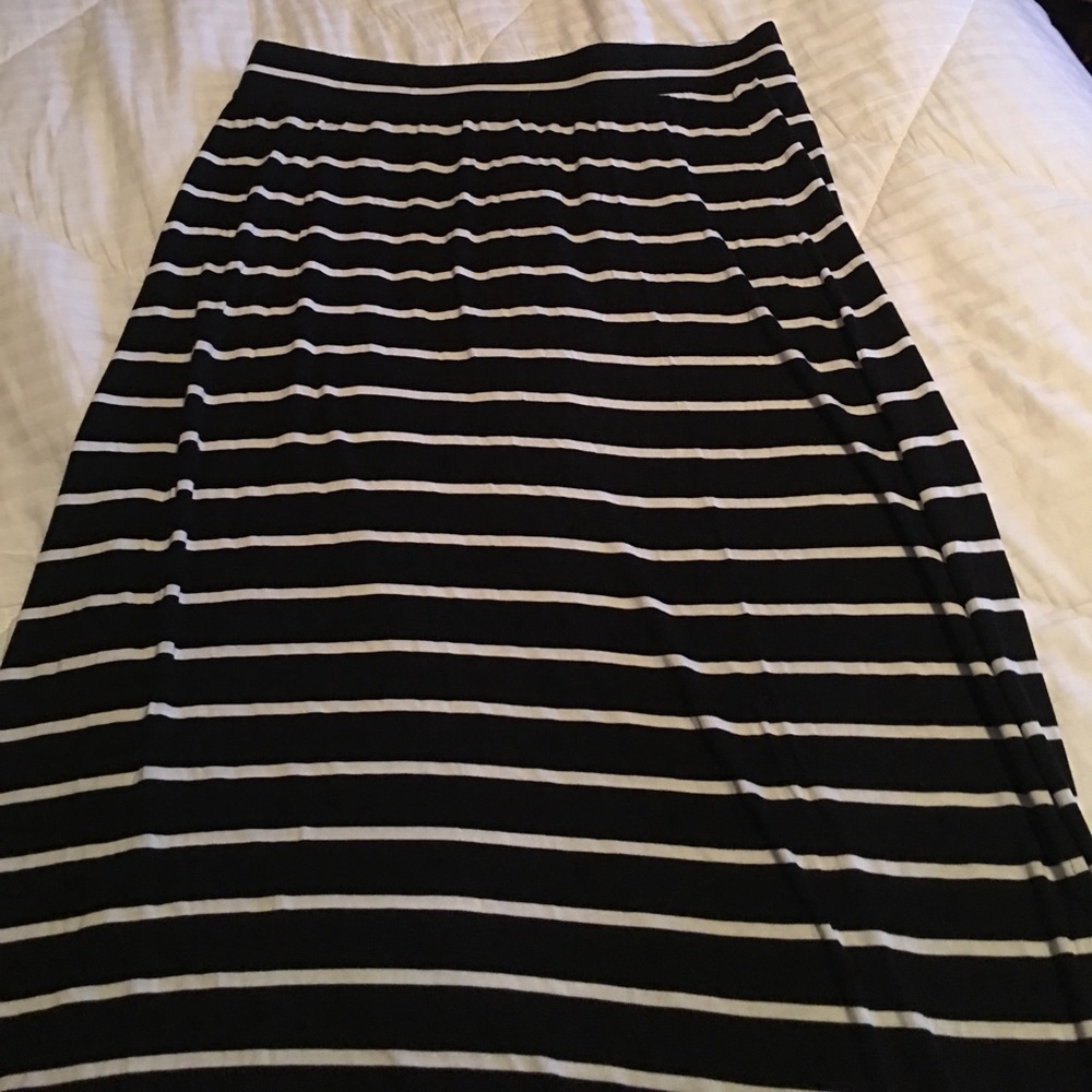 Black and White maxi skirt