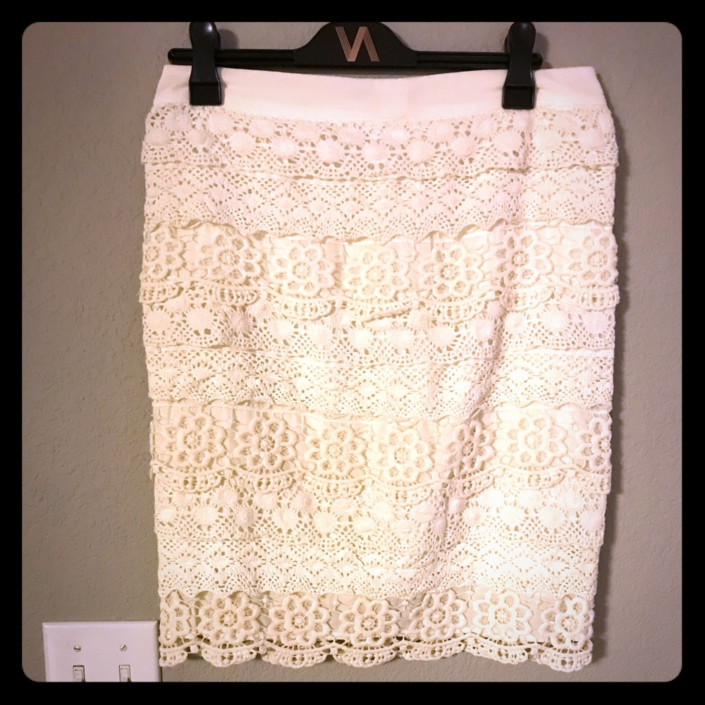Blue Rain crocheted skirt